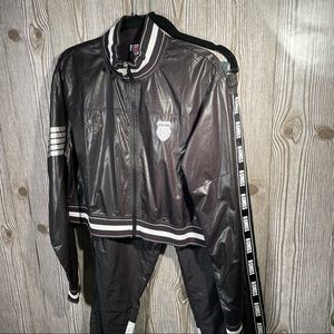 K-Swiss 2 Piece Track Suit Sz M